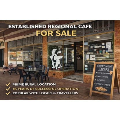 Established Regional Café | Strong Local Following | Proven 16-Year Operation