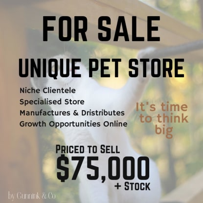 Established Specialty Pet Retail Business Priced to Sell
