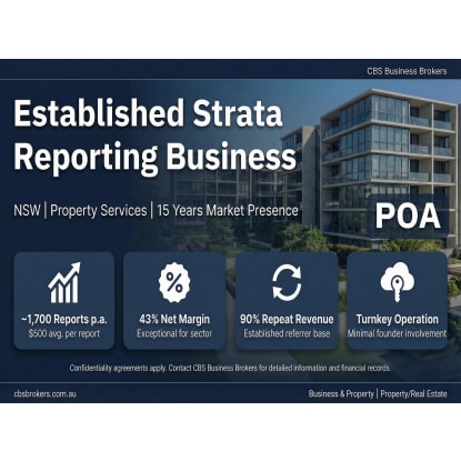 Established Strata Reporting Business | NSW | Strong Margins |