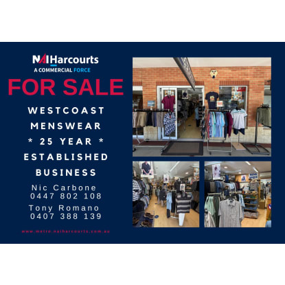 25 Year Established Menswear Business - Kingsley