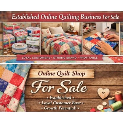 36517 Premium Quilting Fabric E-commerce Business - Loyal Customers