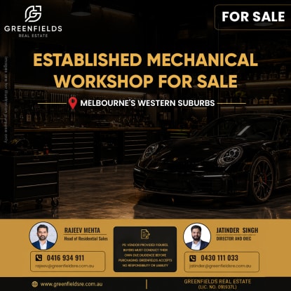 Established Mechanical Workshop for Sale