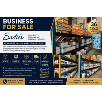 Established Cleaning Supplies & Chemicals with Strong Growth & Loyal Clientele