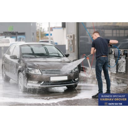 Easy Running Hand Car Wash Franchise for Sale Melbourne Inner North West Suburbs Shopping Centre