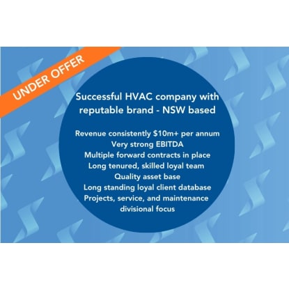 Successful HVAC Company with Reputable Brand - NSW Based