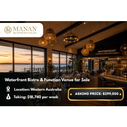 Waterfront Bistro & Function Venue for Sale - WA