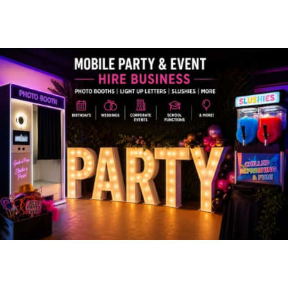 THRIVING MOBILE PARTY & EVENT HIRE BUSINESS – FLEXIBLE, HIGH-DEMAND & HOME-BASED