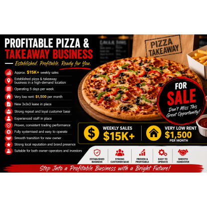 Pizza Business for Sale Caulfield North $430K + SAV [2606092]