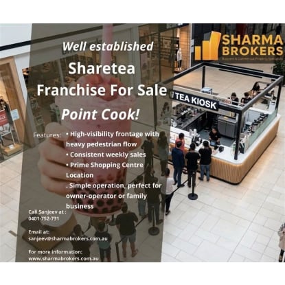 Sharetea Bubble Tea Franchise For Sale | Point Cook!