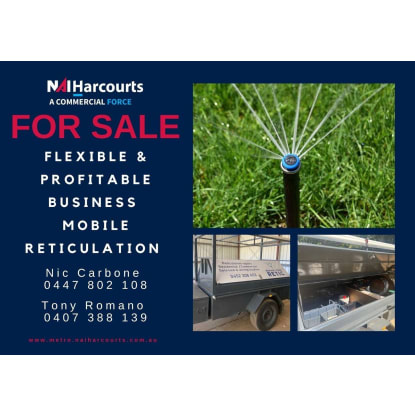 Flexible & Profitable Mobile Reticulation Business For Sale