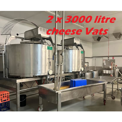 Complete Cheese manufacturing plant. Includes Freehold.