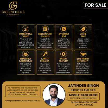 Established Dry Cleaning Business for Sale | Turnkey Opportunity with Premium Equipment