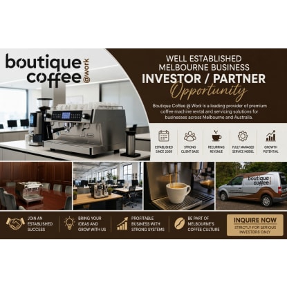 Business Partner Opportunity in Melbourne’s Workplace Coffee Market