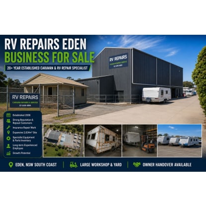 RV Repairs Eden Established 20+ Year Caravan, RV & Insurance Repair Business