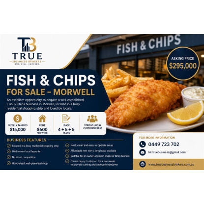 Fish and Chips -Huge Profit -Morwell