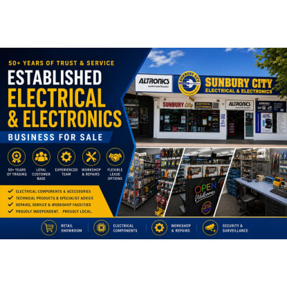 Established Electronics Retail Business | 50+ Years of Trading
