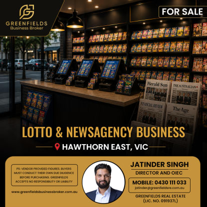 Established 40-Year Lotto & Newsagency Business | Prime Hawthorn East Location