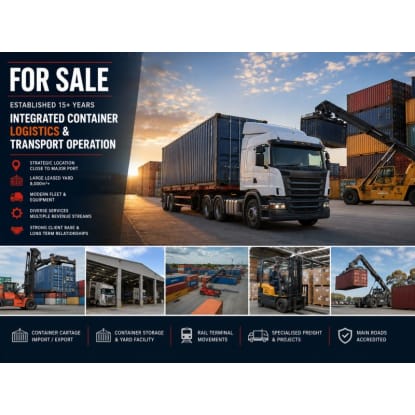 Established Port Transport, Logistics & Container Storage Business