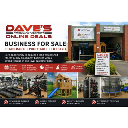 Established Fitness & Play Equipment Business | ~$780K + Annual Sales