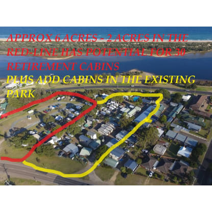 Caravan Park Approx 6 acres Vendors terms