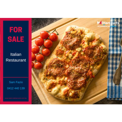 ESTABLISHED ITALIAN RESTAURANT FOR SALE PERTH METRO