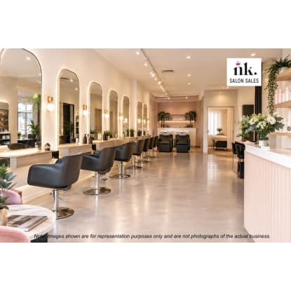 Fully Managed Hair Salon with 3 Rental Beauty Rooms Premier Eastern Suburbs Shopping Strip