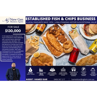 ESTABLISHED FISH & CHIPS BUSINESS | OVER 50 YERAS OF LOCAL HISTORY [2609171]