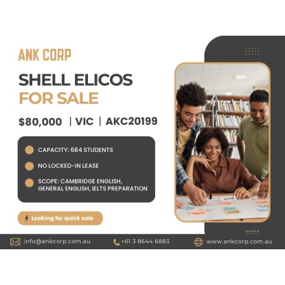 Shell ELICOS For Sale | 684 Capacity | VIC | $80,000 | AKC20199