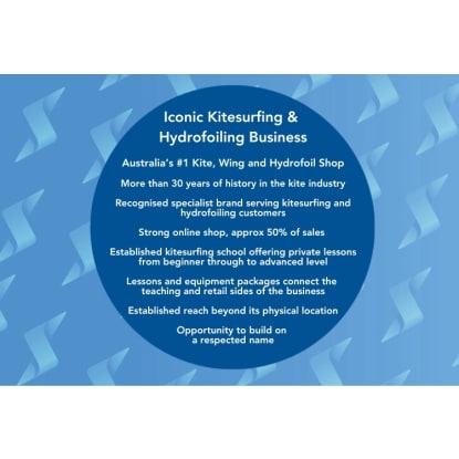 Iconic Kitesurfing & Hydrofoiling Business, Multiple Revenue Channels.