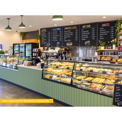Ideally located snack bar with excellent return to owner