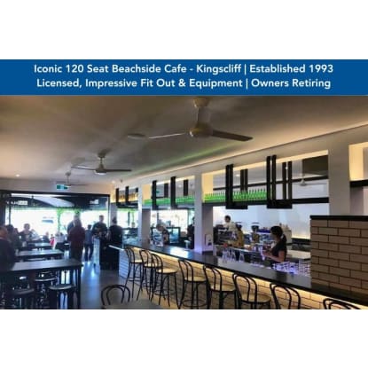 Iconic, 120 Seat Beachside Cafe in Kingscliff | Est. 1993