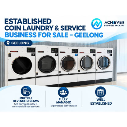 Established Coin Laundry & Service Business for Sale – Geelong