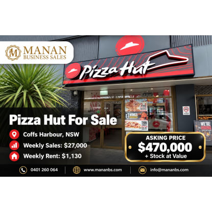 Pizza Hut For Sale near Coffs Harbour, NSW