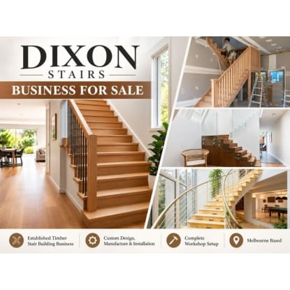 Established Staircase Manufacturing Business - Complete WIWO Opportunity