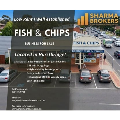 Established Fish & Chips Business for Sale - Hurstbridge!
