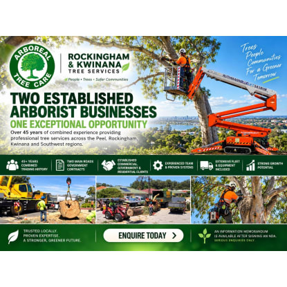 Two Long-Established Arborist Businesses with Strong Cashflow & Major Contracts