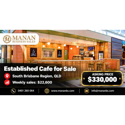 Established Cafe for Sale | South Brisbane Region QLD