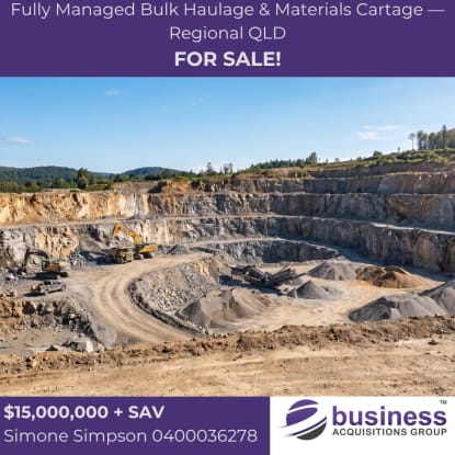 Fully Managed Bulk Haulage & Materials Cartage Regional QLD