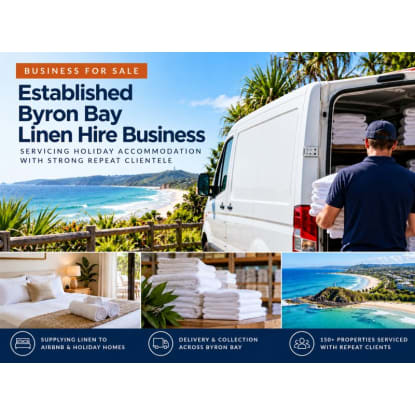 Established Byron Bay Linen Hire Business Strong Repeat Clientele