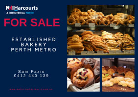 Established Bakery Perth Metro
