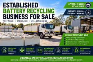 Established Battery Recycling Business Regional QLD Network