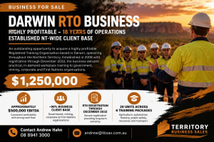 Highly Profitable NT RTO Business  18 Years Operations
