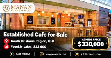 Established Cafe for Sale | South Brisbane Region QLD