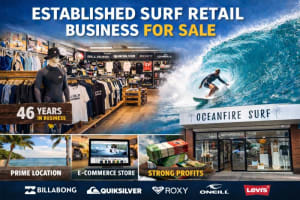 Established Coastal Surf Retail Business 46 Year Legacy | Retail + Online