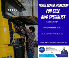 Truck Repair workshop for sale in Pakenham Area Profitable