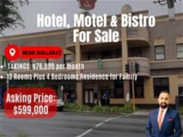 Hotel, Motel & Bistro For Sale Near Ballarat