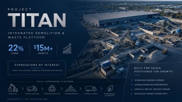Vertically Integrated Demolition & Waste Processing Group | $22M+ Revenue | Strong Margins |