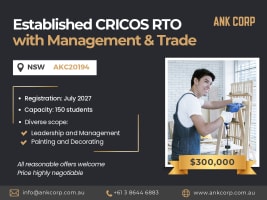Established CRICOS RTO with Management & Trade Training Scope – NSW