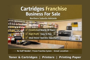 Profitable Long Established Cartridges Franchise Business for sale Northern Suburbs Adelaide