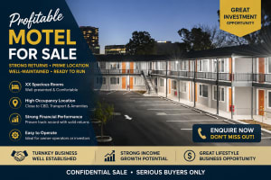 Motel Hotel business for sale metro regional area